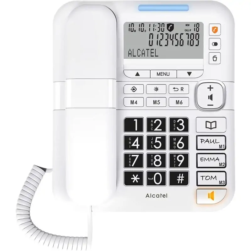 TELEFONE COM FIO ALCATEL TMAX 70 – BRANCO