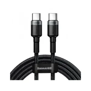 CABO 2X USB-C 100W (20V-5A) PRETO