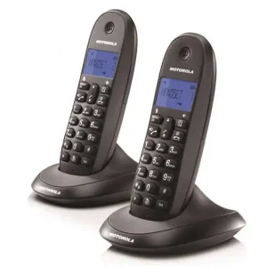 TELEFONE SEM FIOS MOTOROLA C1002 DUPLO – PRETO
