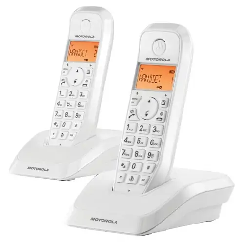 TELEFONE SEM FIOS MOTOROLA S1202 DUPLO – BRANCO