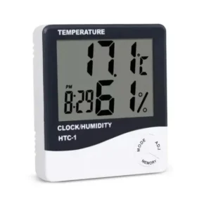 Termo-higrômetro Digital Relógio Temperatura Umidade