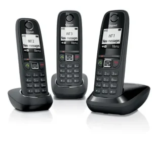 TELEFONE SEM FIOS GIGASET A405 TRIO – PRETO