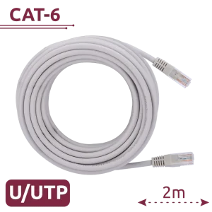 Cabo UTP – Ethernet – Conectores RJ45 – Categoria 6 – 2 m – Cor Branca