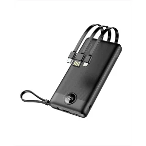 POWER BANK VEGER 4 CABOS (USB-C/MICRO-USB/LIGHTNING)